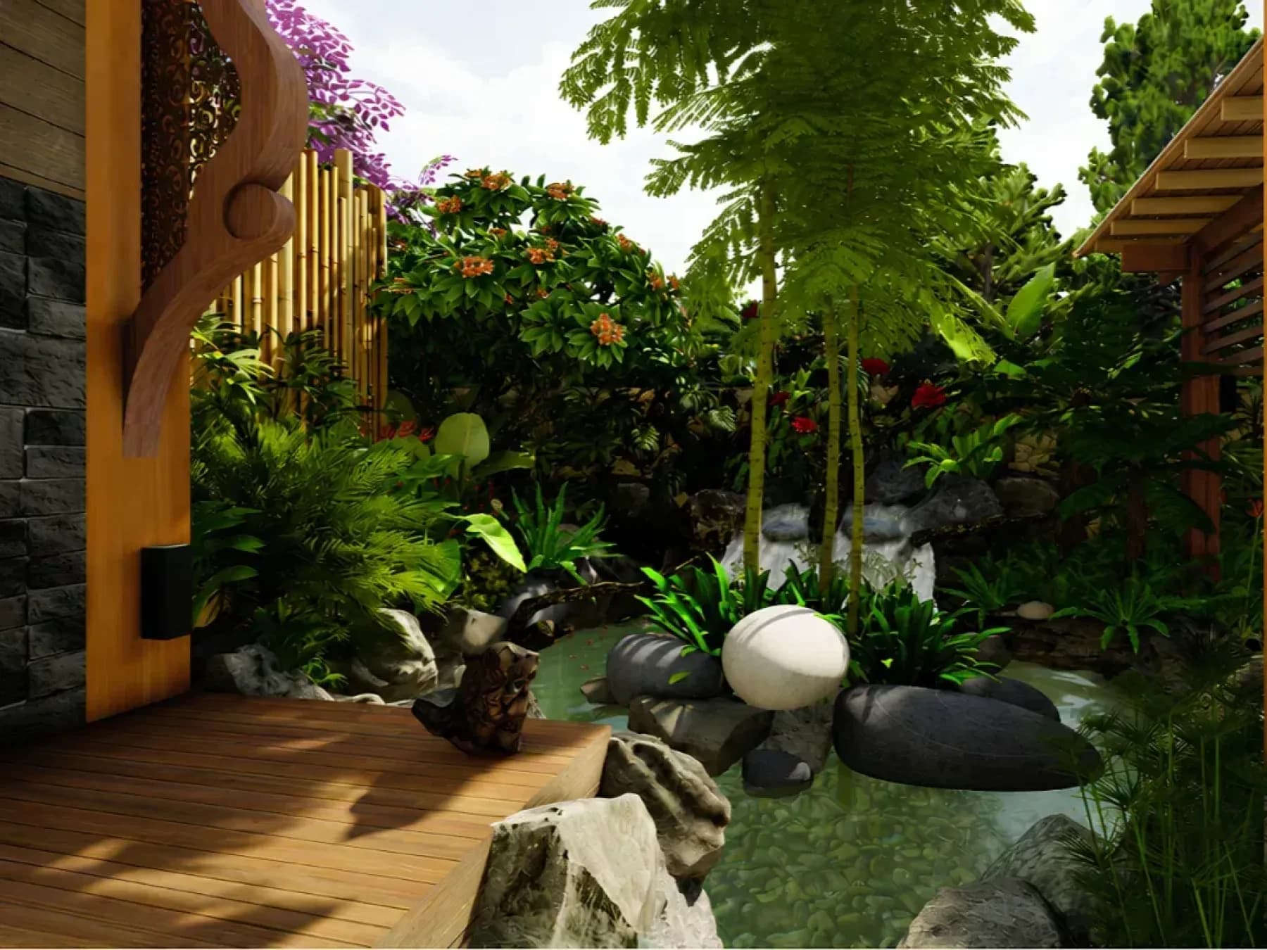 Bure Viti — Koi Pond